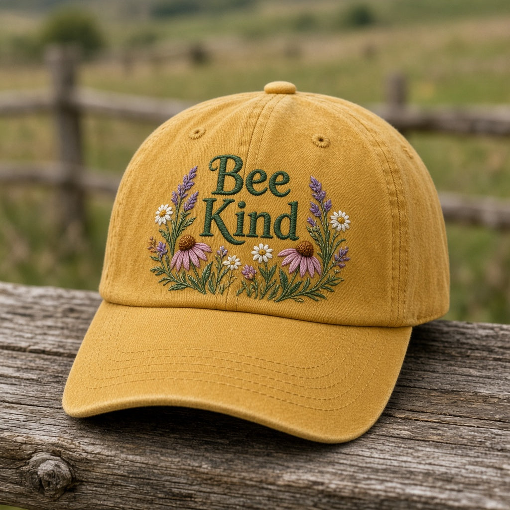 Bee Kind Wildflower Cap
