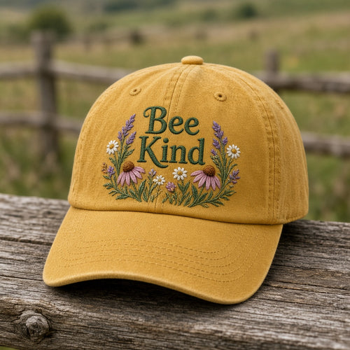 Bee Kind Wildflower Cap