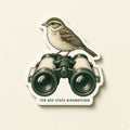 Birdwatcher Binoculars Sticker