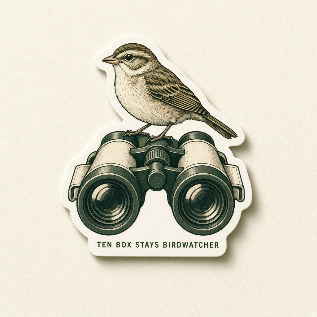 Birdwatcher Binoculars Sticker